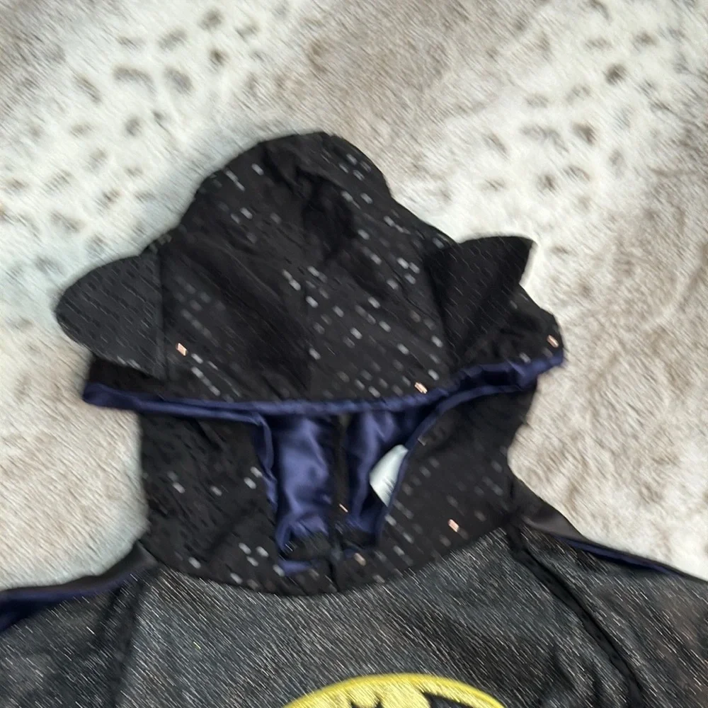 Batman costume dress girls medium sparkly superhero Halloween trick or treat